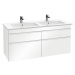 Koupelnová skříňka pod umyvadlo Villeroy & Boch Venticello 125,3x50,2x59 cm bílá mat A93002MS