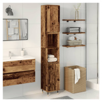 vidaXL Koupelnová skříňka old wood 30 x 30 x 190 cm kompozitní dřevo