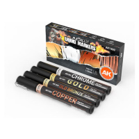 AK Interactive: Metallic Liquid Marker Set