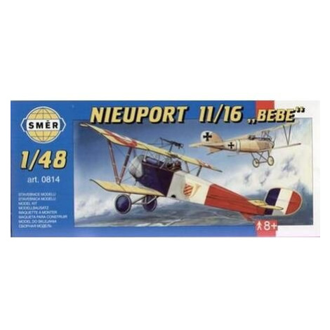 Směr Model Nieuport Bebe 12 9x16 2cm v krabici 31x13 5x3 5cm 11:16