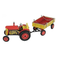 Kovap Traktor a valník (plastová kola) varianta červený