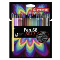 STABILO - Fixy STABILO PEN 68 ARTY, sada 18 ks