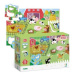 TM Toys DODO Puzzle s tříděním obrázků Farma 18 dílků