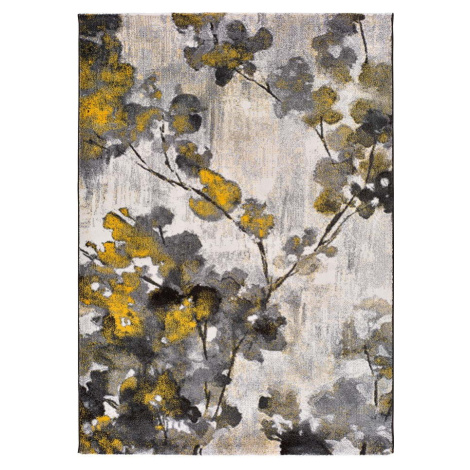Žluto-šedý koberec Universal Bukit Mustard, 120 x 170 cm