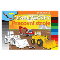 Pracovní stroje - didaktické omalovánky