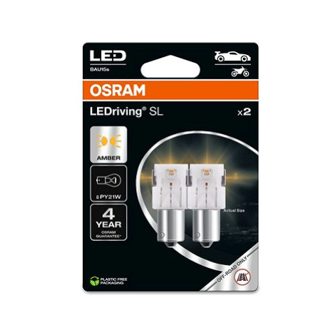 OSRAM LEDriving SL PY21W Žlutá 12V dva kusy v balení