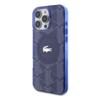 Pouzdro Lacoste pro iPhone 16 Pro Max 6.9 tmavě modré Blend Monogram MagSafe