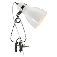 Nordlux Nordlux - Stolní lampa s klipem CYCLONE 1xE14/15W/230V bílá