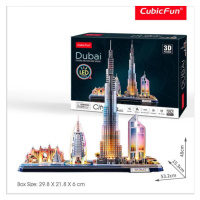 Puzzle 3D Dubai/led - 182 dílků