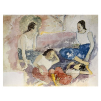 Paul Gauguin - Obrazová reprodukce Tahitian Women, from 'Noa Noa, Voyage a Tahiti', (40 x 30 cm)