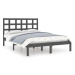 Rám postele šedý masivní dřevo 120 × 200 cm, 3105467