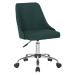 Kancelářská židle, smaragdová/chrom, EDIZ