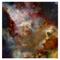 Umělecká fotografie Deep Space Nebula, Steve Allen, (40 x 40 cm)