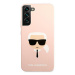 Karl Lagerfeld KLHCS22MSLKHPI hard silikonové pouzdro Samsung Galaxy S22 PLUS 5G pink Silicone K