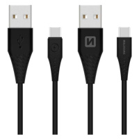 Kabel SWISSTEN 71504403 USB/USB-C 3.1 1,5m Black (delší konektor 9mm)