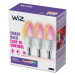 WiZ SET 3x LED žárovka E14 C37 4,9W 470lm 2200-6500K RGB IP20, stmívatelná