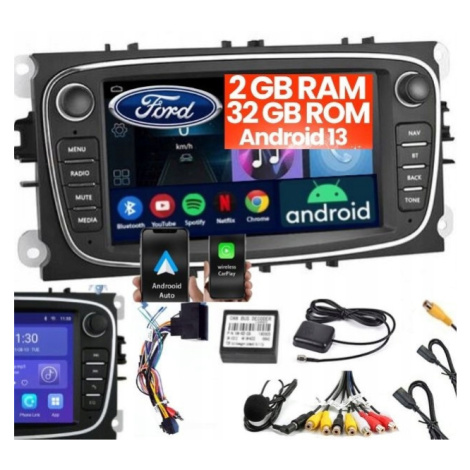 Radio 2 Din 2GB/32ROM Ford Mondeo MK4 Focus MK2 MK3 Galaxy S-max Gps Andro