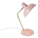 Retro stolní lampa růžová s bronzem - Milou