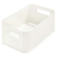 Bílý úložný box iDesign Eco Handled, 21,3 x 30,2 cm