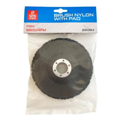 Kartáč Nylon 125 mm, podložka Euronářadí