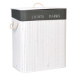 TZB Bambusový koš na prádlo 100l Lights Dark bílo-šedý