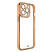 Fashion Electroplating silikonové pouzdro na iPhone 12 Pro 6.1" Gold