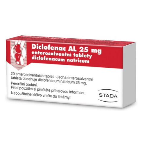 DICLOFENAC AL 25MG TBL ENT 20