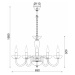 ACA Lighting Crystal závěsné svítidlo BLK82185PCNC