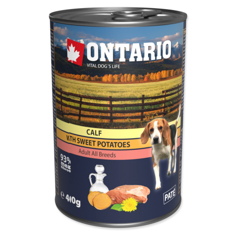 Ontario Mini Calf Sweetpotato Dandelion and linseed oil 400 g