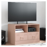 vidaXL TV skříňka růžová 67 x 39 x 44 cm ocel