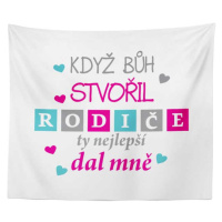 Sablio Deka Když Bůh stvořil rodiče: 150x120 cm