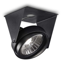 Stropní reflektorové svítidlo Ideal Lux Channel Big 203140 GU10 1x13W IP20 14cm černé