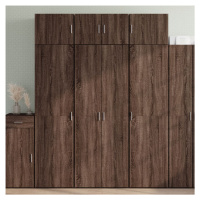 vidaXL Skříň highboard hnědý dub 70 x 42,5 x 185 cm kompozitní dřevo