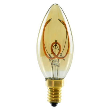 Segula SEGULA LED svíčka E14 3,2W 1900K stmívatelná zlatá