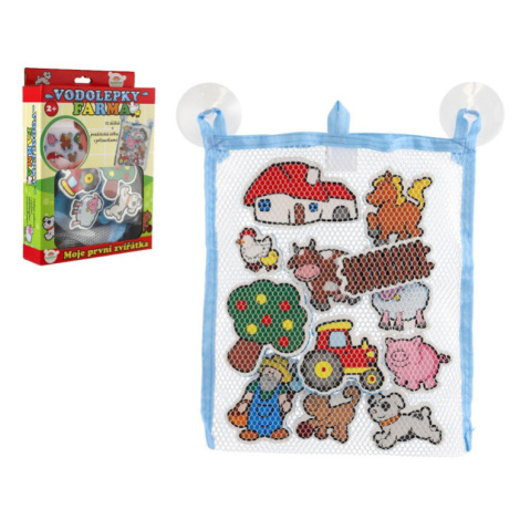 Vodolepky Moje první zvířátka farma pěnová sada se síťkou 19x27x5cm MPZ Teddies