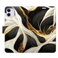 iSaprio flip pouzdro BlackGold Marble pro iPhone 11