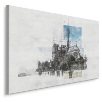 Plátno Katedrála Notre Dame, Paříž III. Varianta: 100x70