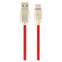 Kabel CABLEXPERT CC-USB2R-AMCM-1M-R USB 2.0 AM na Type-C kabel (AM/CM), 1m, pogumovaný, červený,