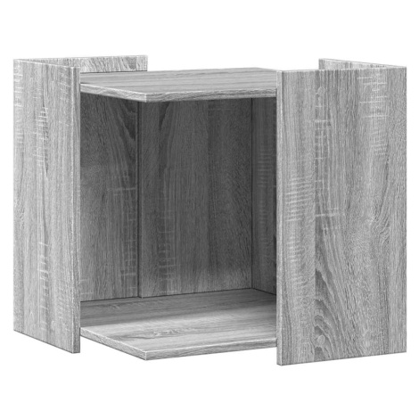 vidaXL Skříňka na kočičí záchod šedá sonoma 53 x 53 x 51 cm kompozit