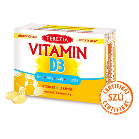 Terezia Vitamín D3 1000 Iu Tobolek 30