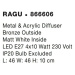 Nova Luce Moderní přisazené stropní svítidlo Ragu - 4 x 10 W, 460 x 460 mm, bronz NV 866606