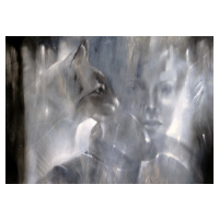 Ilustrace The cat, Annette Schmucker, 40x30 cm