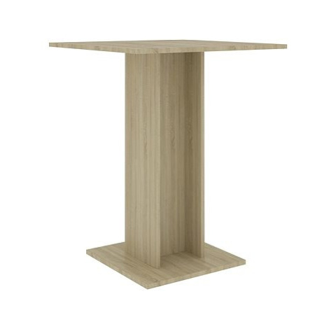 Bistro stolek dub sonoma 60 × 60 × 75 cm dřevotříska SHUMEE