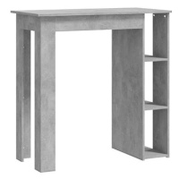 Barový stůl s regálem betonově šedý 102 × 50 × 103,5 cm, 809462