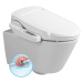 SAPHO AVVA závěsné WC s elektronickým bidetem BLOOMING EKO PLUS NB-1160D-3