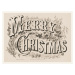 Obrazová reprodukce Merry Christmas - Retro Home Sign, 40 × 30 cm