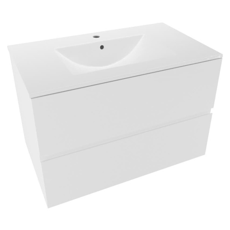 Koupelnová skříňka s umyvadlem Naturel Verona 80x50x45,5 cm bílá mat VERONA80BMU3