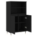 vidaXL Skříň highboard černá 60 x 36 x 110 cm kompozitní dřevo