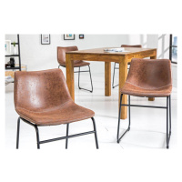 LuxD Designová židle Alba hnědá