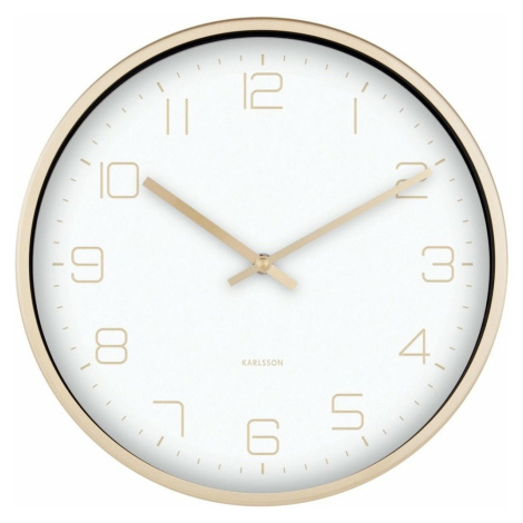 Karlsson 5720WH designové nástěnné hodiny, pr. 30 cm